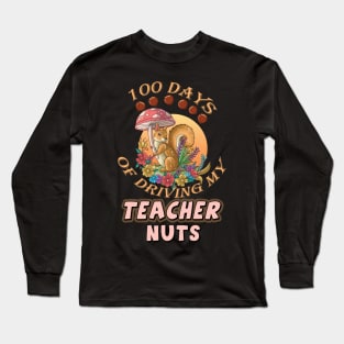 100 Days Of Driving Teacher Nuts Long Sleeve T-Shirt